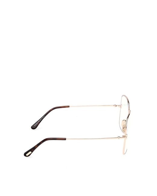 Tom Ford Natural Eyewear Square Frame Glasses