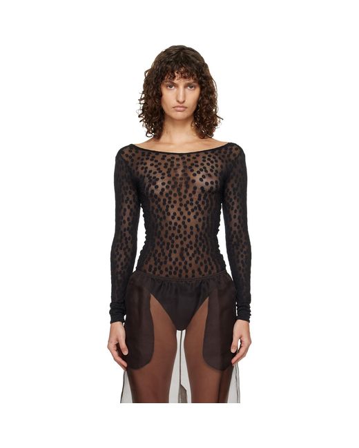 Wolford Black Dots String Body