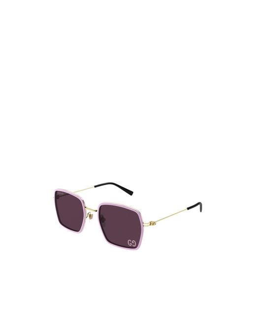 Gucci Purple Eyewear Gg1848S Square Sunglasses