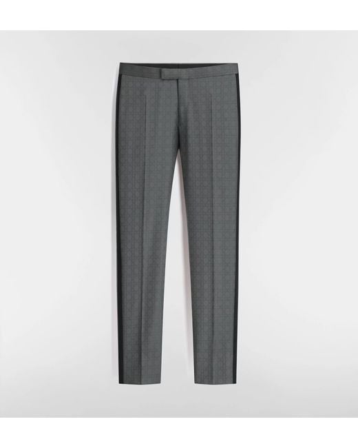 Dior Gray Long-Sleeved Suit Jacket Set for men