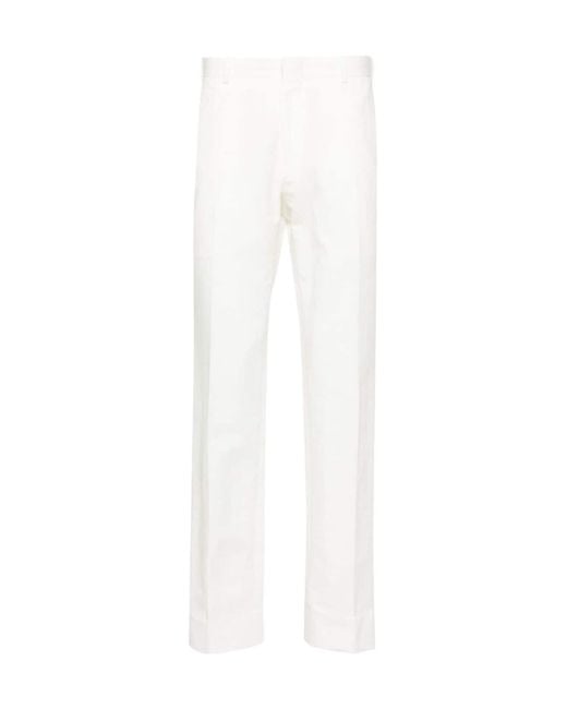 Brioni White Pienza Tapered-Leg Chinos for men