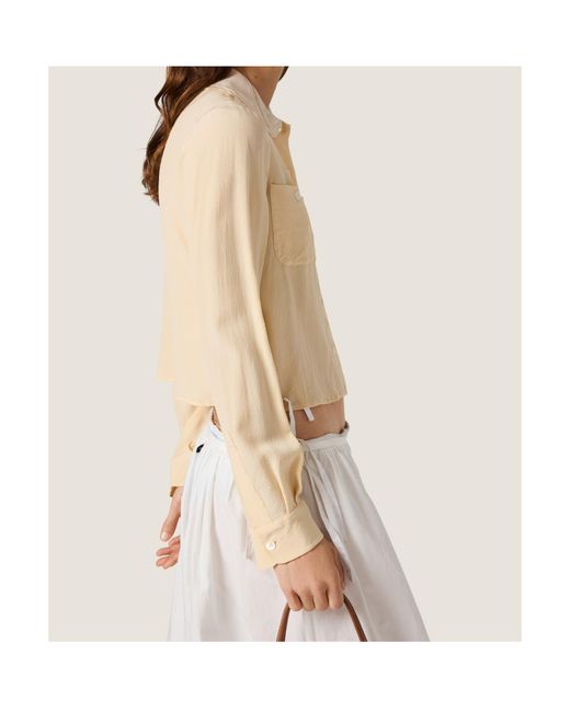 Miu Miu Natural Long-Sleeved Shirt