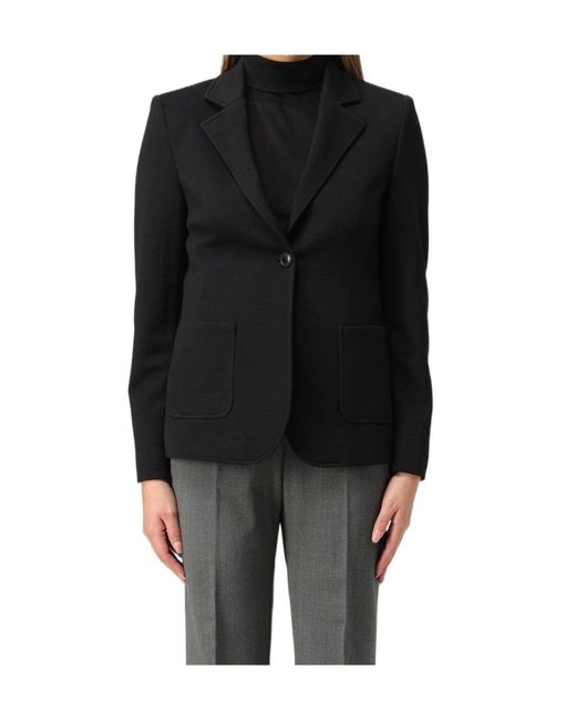 Seventy Black Single-Breasted Blazer