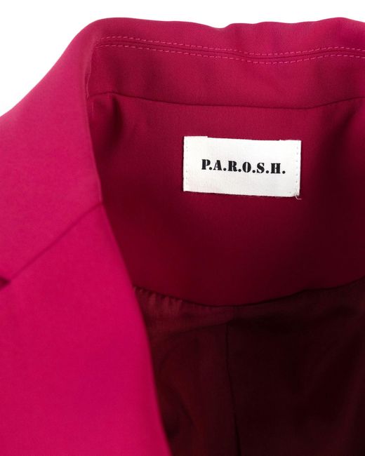 P.A.R.O.S.H. Pink Single-Breasted Blazer