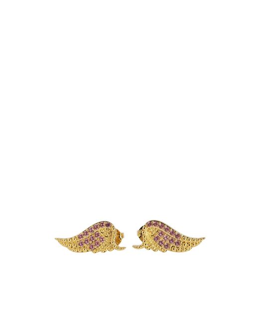 Zadig & Voltaire Metallic Rock Embellished Earrings