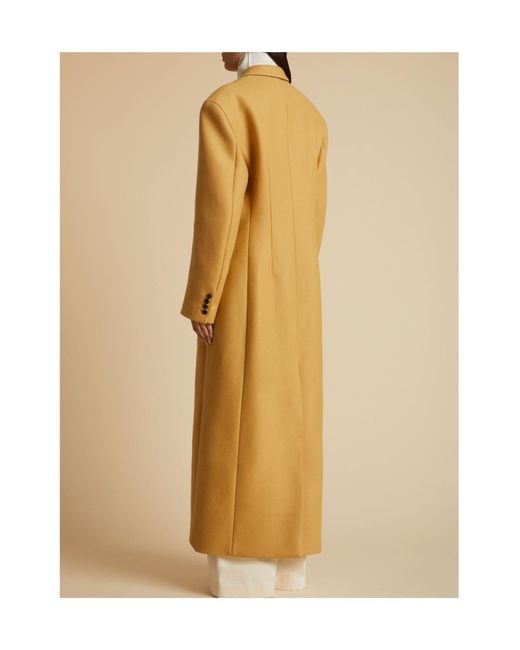 Khaite Metallic The Bontin Button-Up Trench Coat