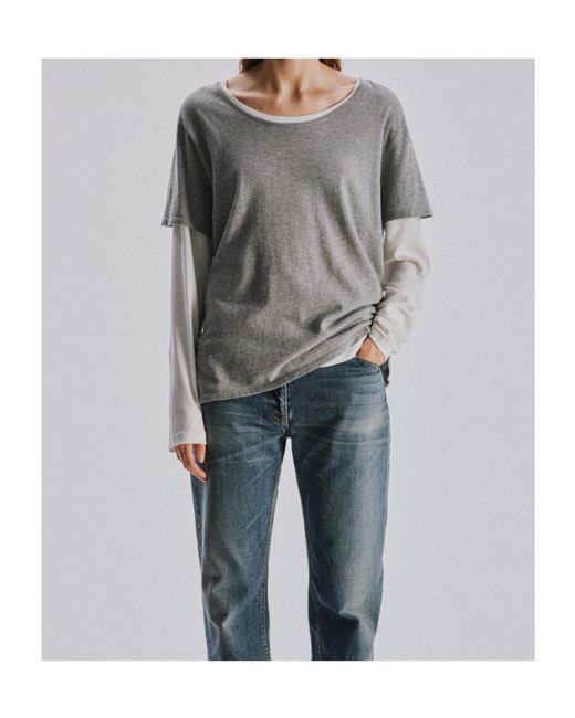 The Row Gray Pirro T-Shirt