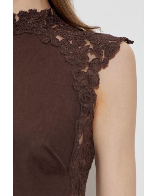 Cult Gaia Brown Sleeveless Dress