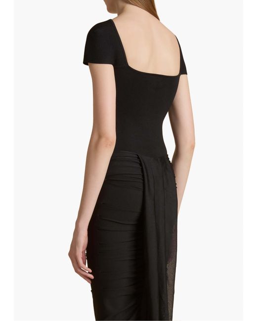 Khaite Black Basile Jumpsuit