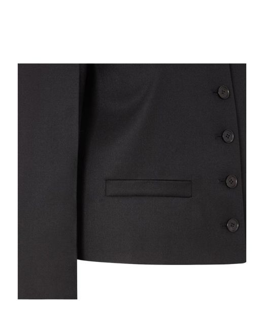 Fendi Black Grain De Poudre Jacket
