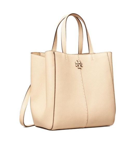 Tory Burch Natural Double T Tote Bag