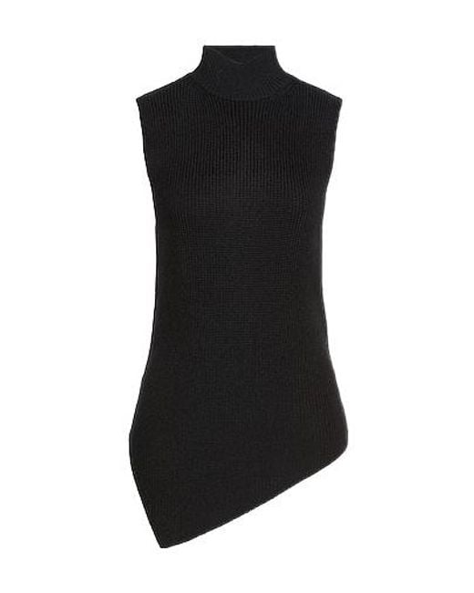 Rag & Bone Black Solid Sleeveless Turtleneck Knit Top