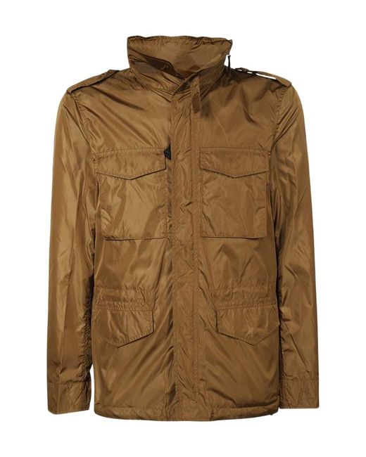 Aspesi Brown Multi-Pocket Jacket for men
