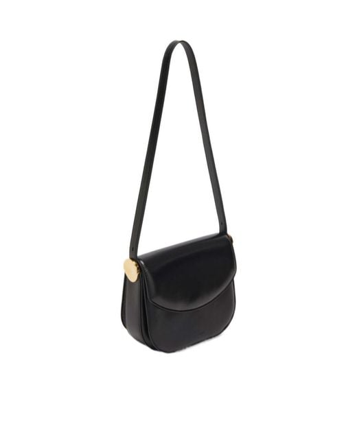Jil Sander White Medium Coin Foldover Crossbody Bag