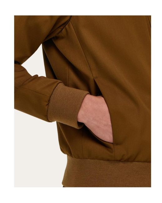 Ferragamo Brown Sports Blouson for men