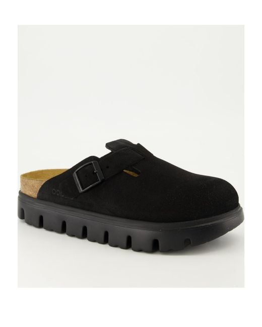Birkenstock Black Boston Chunky Slip-On Clogs