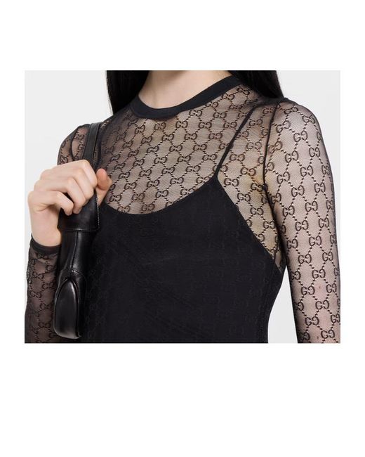 Gucci Black Logo Crew Neck T-Shirt