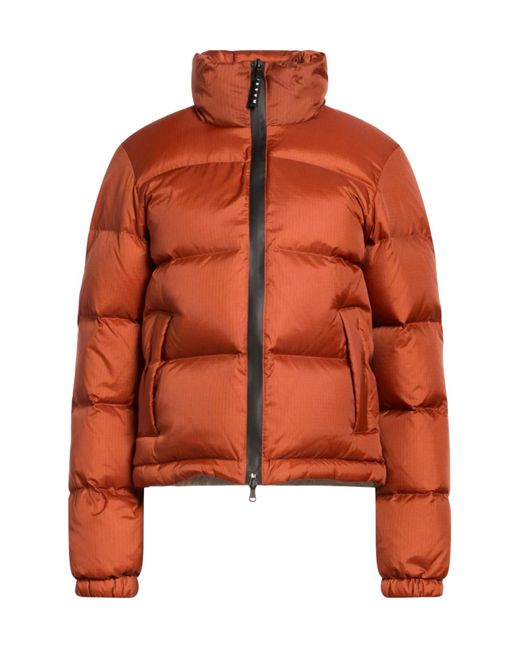 Marni Orange Two-Color Down Jacket