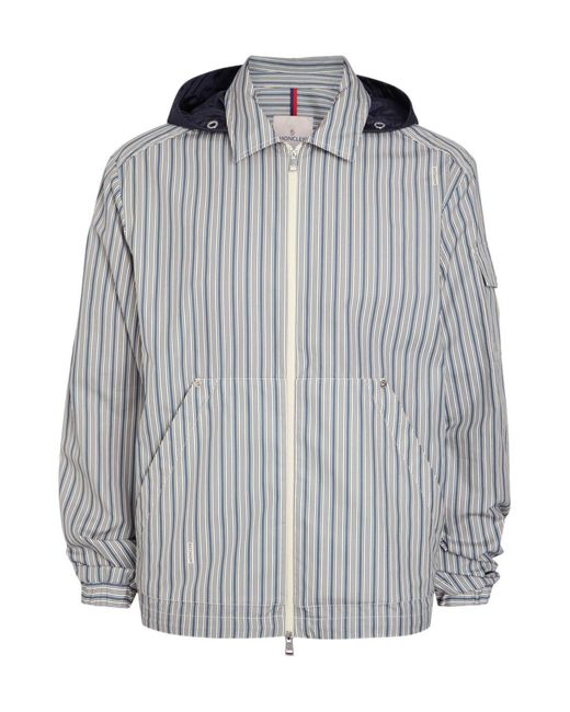 Moncler Gray Casual Striped Jacket for men