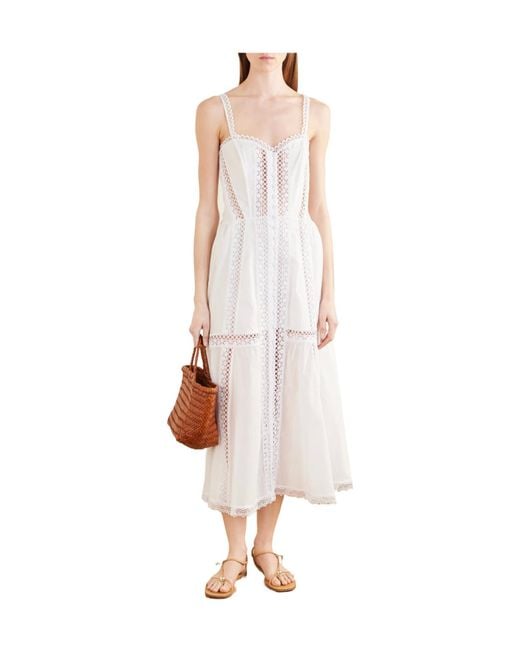 Charo Ruiz White Ibiza Ibiza Broderie Maxi Dress