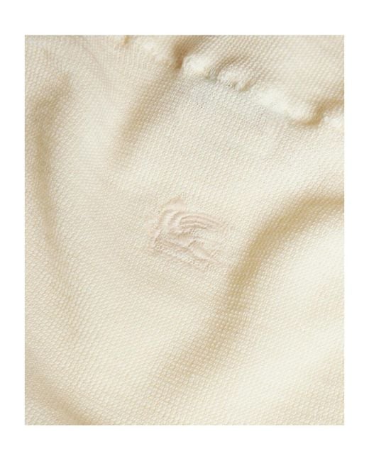 Etro White Wool Turtleneck Sweater