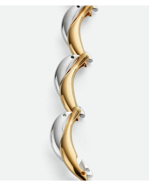 Bottega Veneta Metallic Sardine Bracelet
