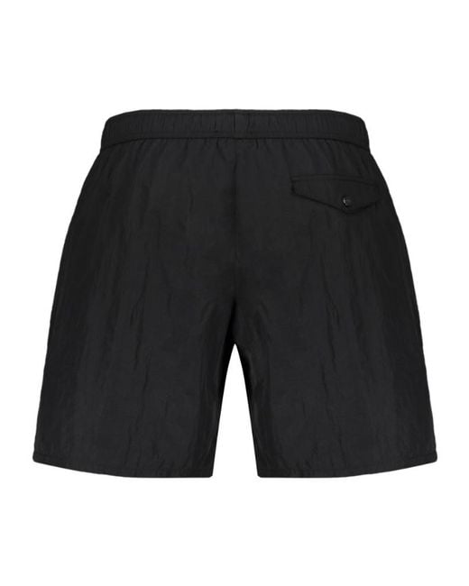 Iceberg Black Elasticated Swim Shorts for men