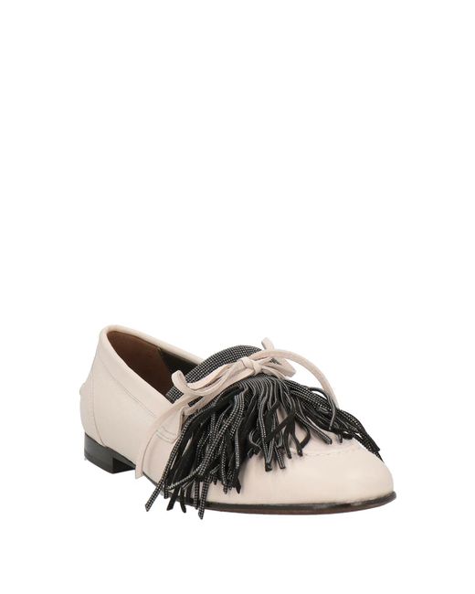 Brunello Cucinelli Gray Stylish Tassel Loafers
