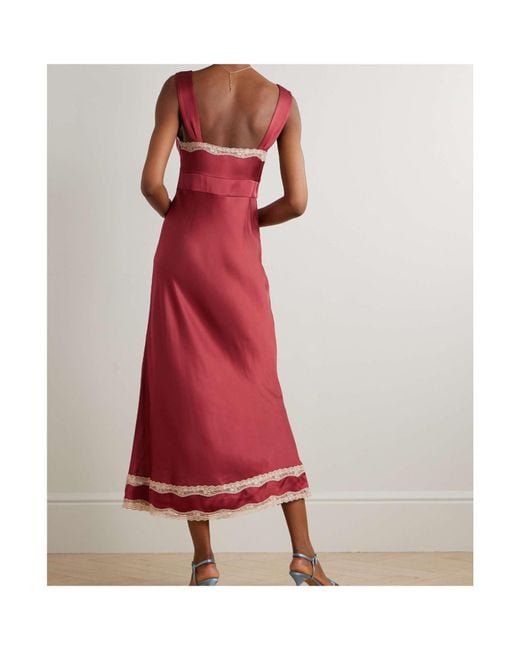Rixo Red Sleeveless Dress