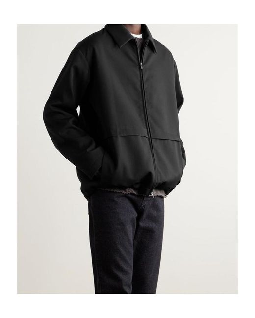 The Row Black Long-Sleeved Casual Jacket for men