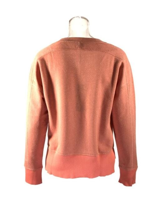 Armani Jeans Pink Round-Neck Long-Sleeved Sweater