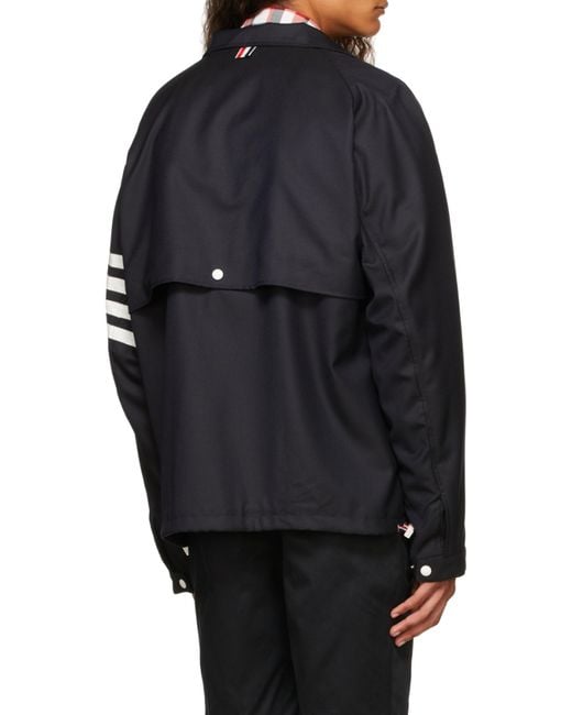 Thom Browne Blue Double-Zip Jacket for men