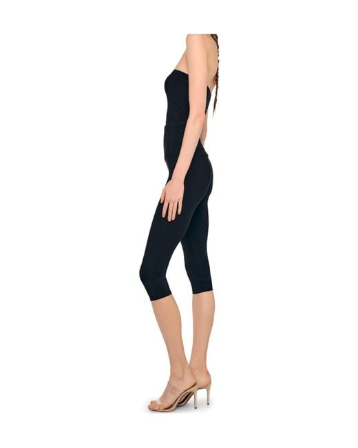 Norma Kamali Blue Pedal Pusher Jumpsuit