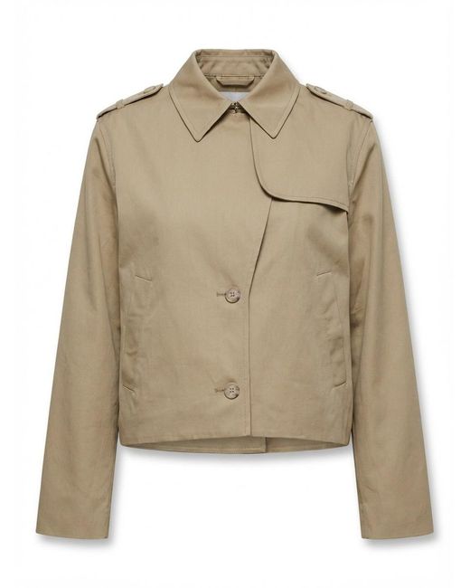 FRAME Natural Button Front Casual Jacket