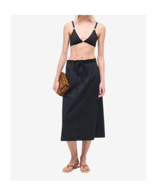 Staud Black Shore Skirt