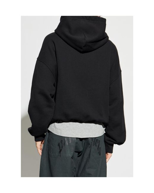 Palm Angels Black Snake Graphic-Print Hoodie for men