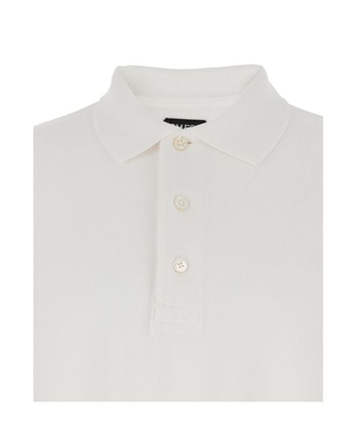 Tom Ford White Short-Sleeved Polo Shirt for men