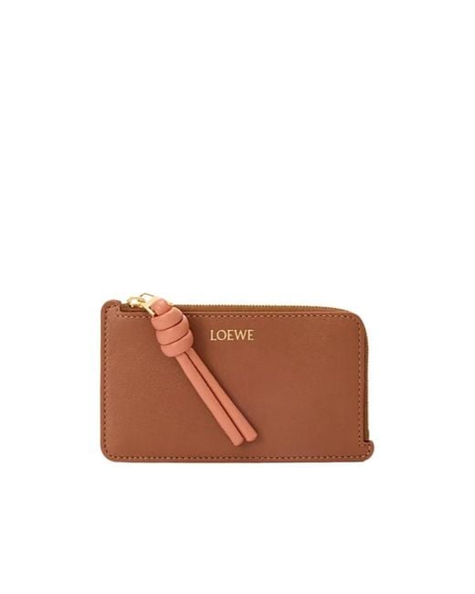 Loewe Brown Knot Coin Cardholder