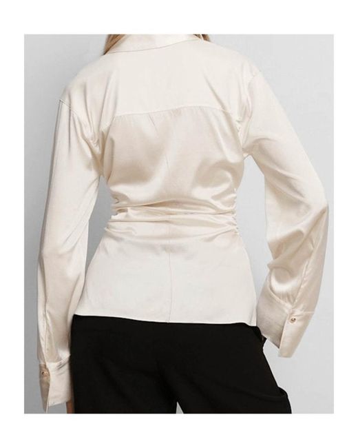 Veronica Beard White Shiona Buttoned Top