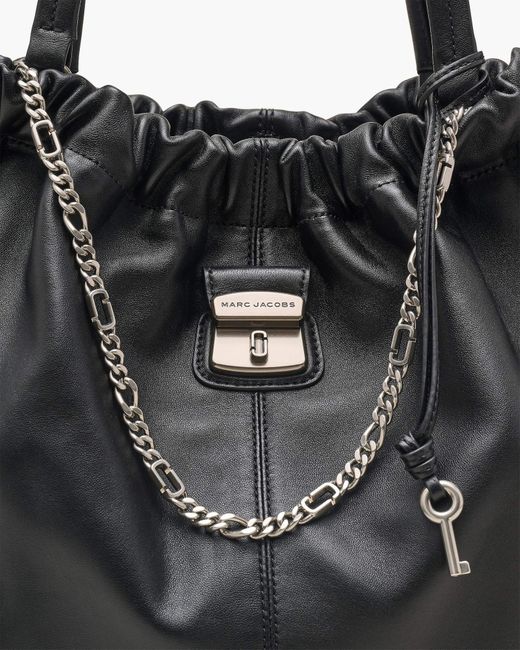 Marc Jacobs Black The Cristina Logo Detailed Tote Bag
