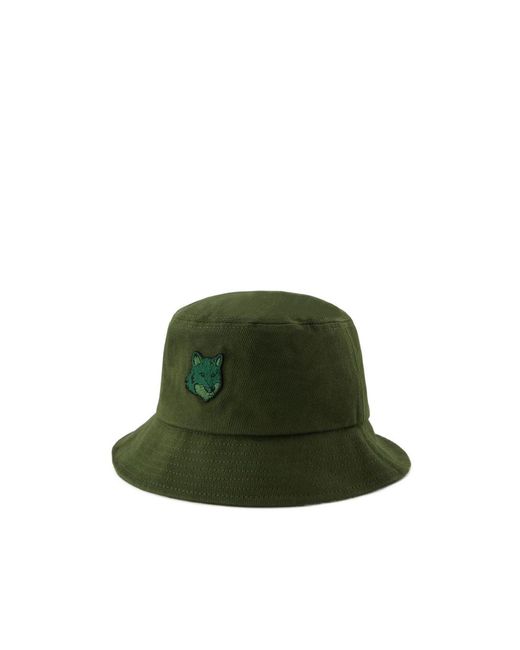 Maison Kitsuné Green Logo Fisherman's Hat for men