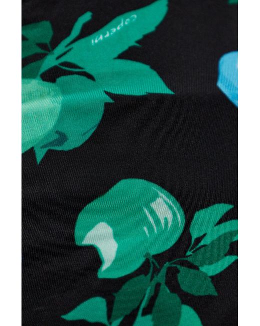 Coperni Green Floral-Print Blouse