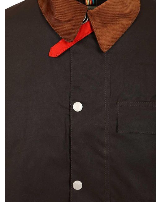 Barbour Black X Paul Smith Loves Beeston Waxed Jacket for men