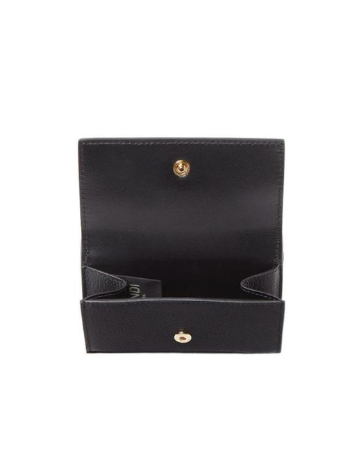 Fendi Black Ff Mini Trifold