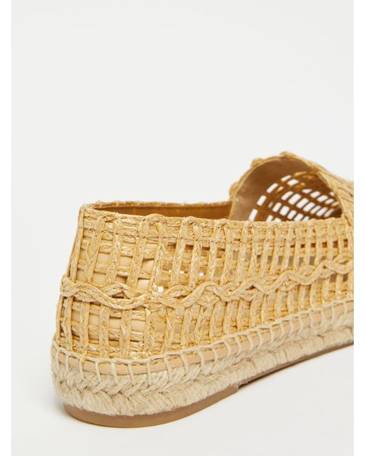 Weekend by Maxmara Brown Raffia-Effect Espadrilles