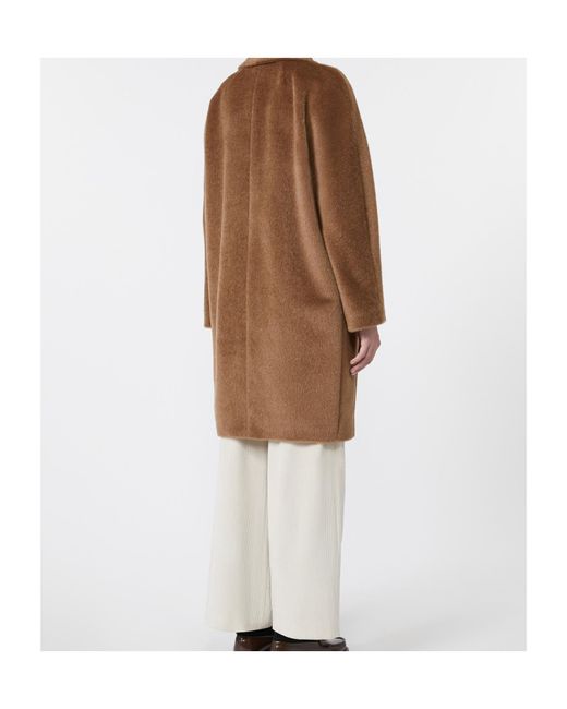 Max Mara Brown 'S Roseto Double Breasted Coat