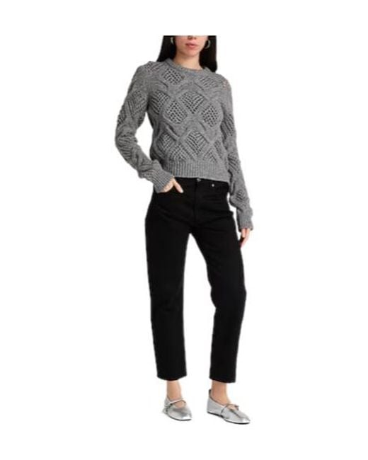 Sportmax Gray Sweater Wool, Polyamide