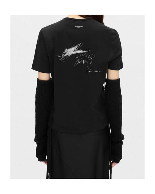 Ann Demeulemeester Black Mea Knitted Gauntlets