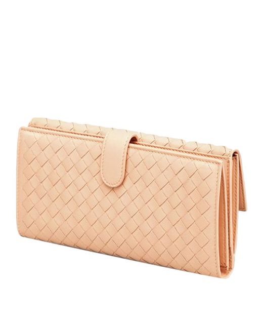 Bottega Veneta Natural Logo Wallet
