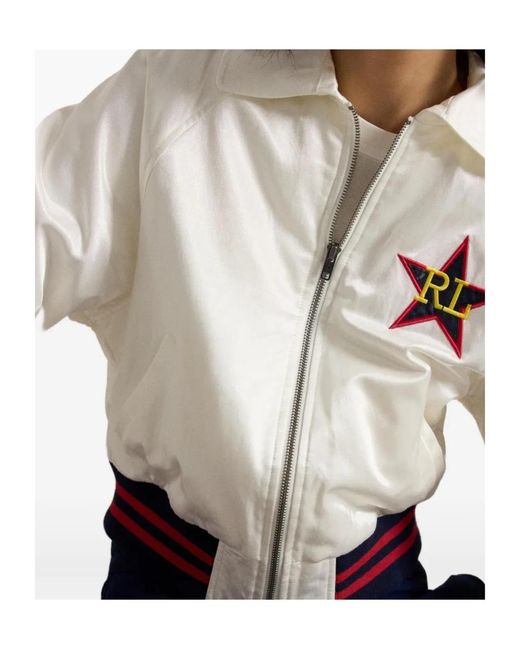 Ralph Lauren White Long-Sleeved Casual Jacket